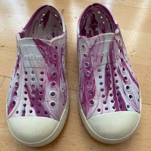 Native Jefferson Kids Sz C10 - Marble Blossom Pink